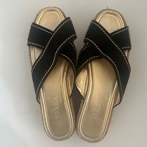 Prada Platform Espadrille Slides